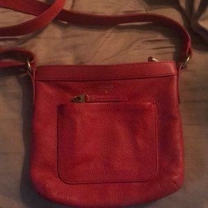 Cute Fossil crossbody bag. Bright Red